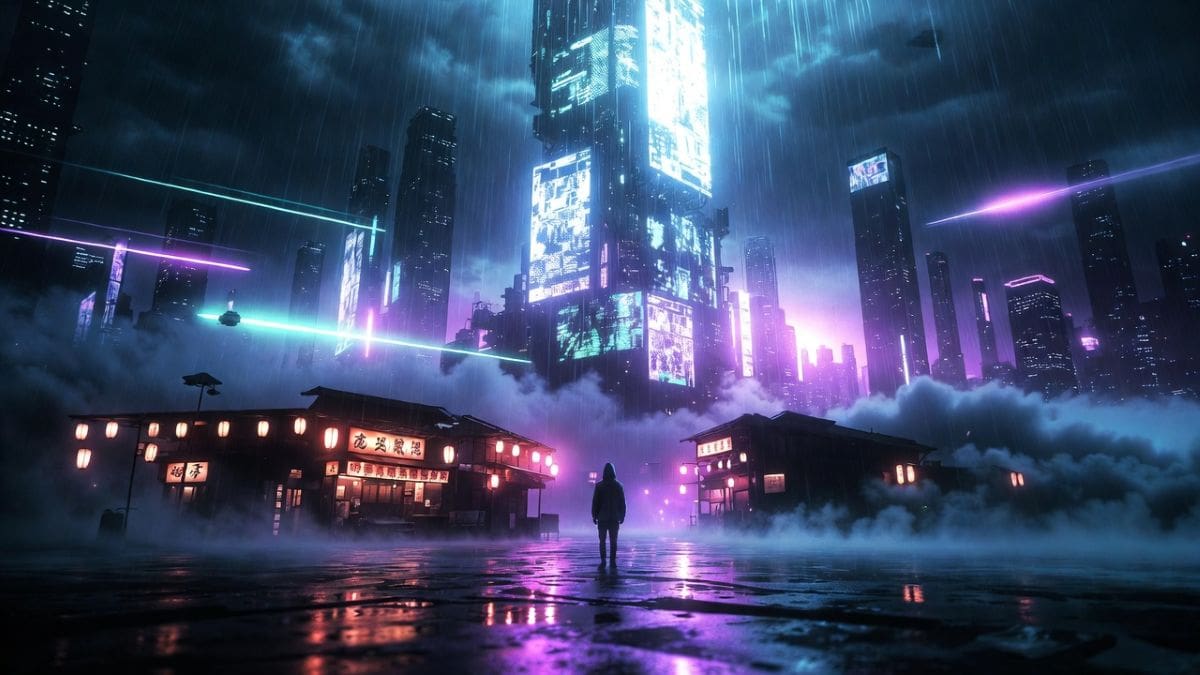 I Cyberpunk Wallpaper Prompt: Neon City at Night (4K Ready)